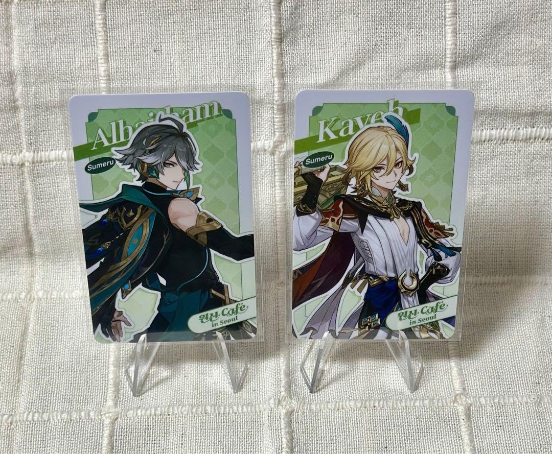 韓国限定 原神 アルハイゼン カフェ キーホルダー 公式正規品 原神 アルハイゼン アクリルキーホルダー 韓国